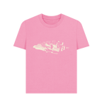 Rose Pink Printed T-shirt Front