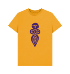 Mustard Printed T-shirt Front