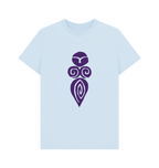 Sky Blue Printed T-shirt Front