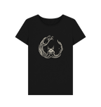 Black Printed T-shirt Front