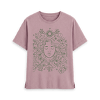 Mauve Printed T-shirt Front