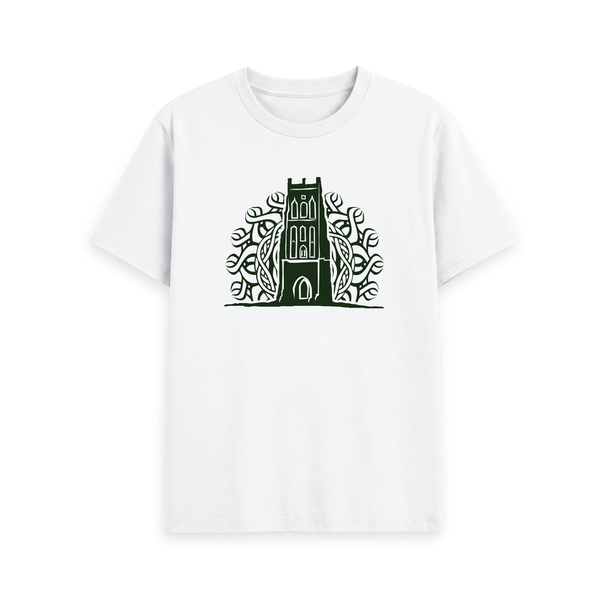 White Printed T-shirt Front