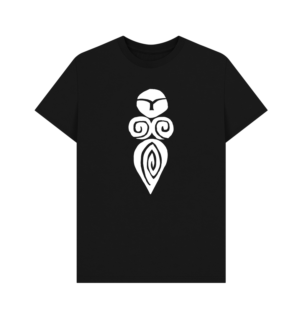 Black Printed T-shirt Front