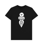 Black Printed T-shirt Front