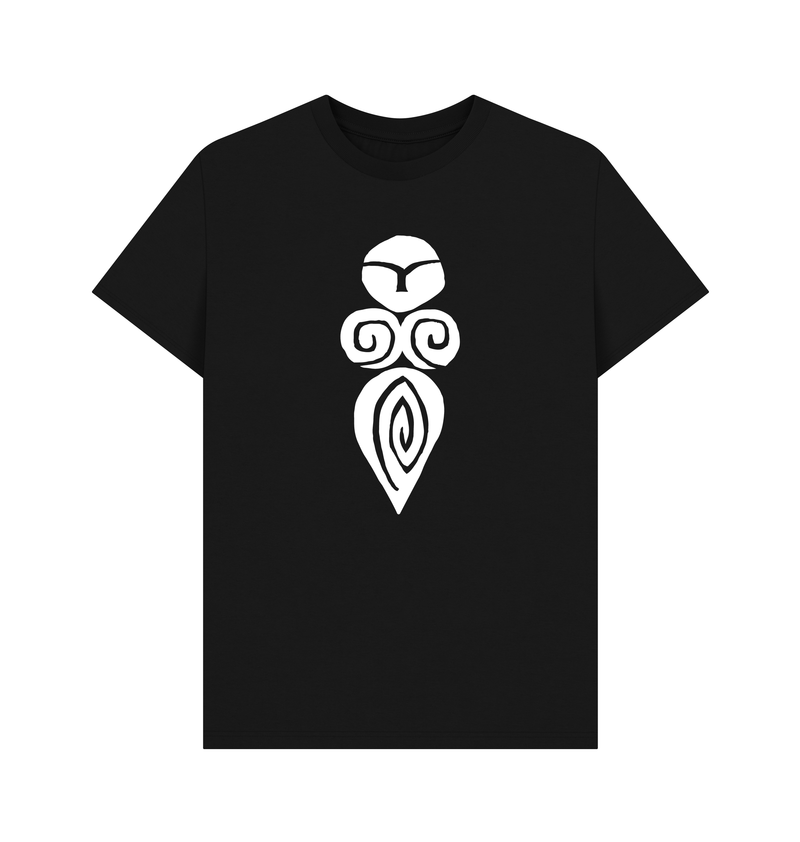 Black Printed T-shirt Front