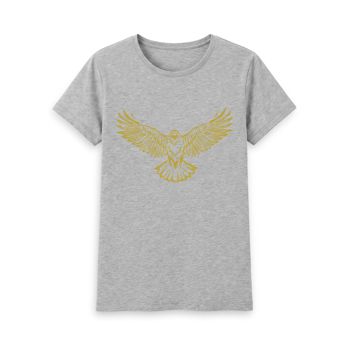 Athletic Grey Printed T-shirt Front