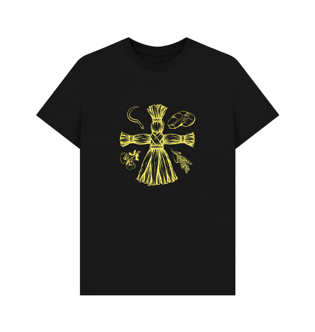Black Printed T-shirt Front