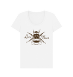 White Printed T-shirt Front