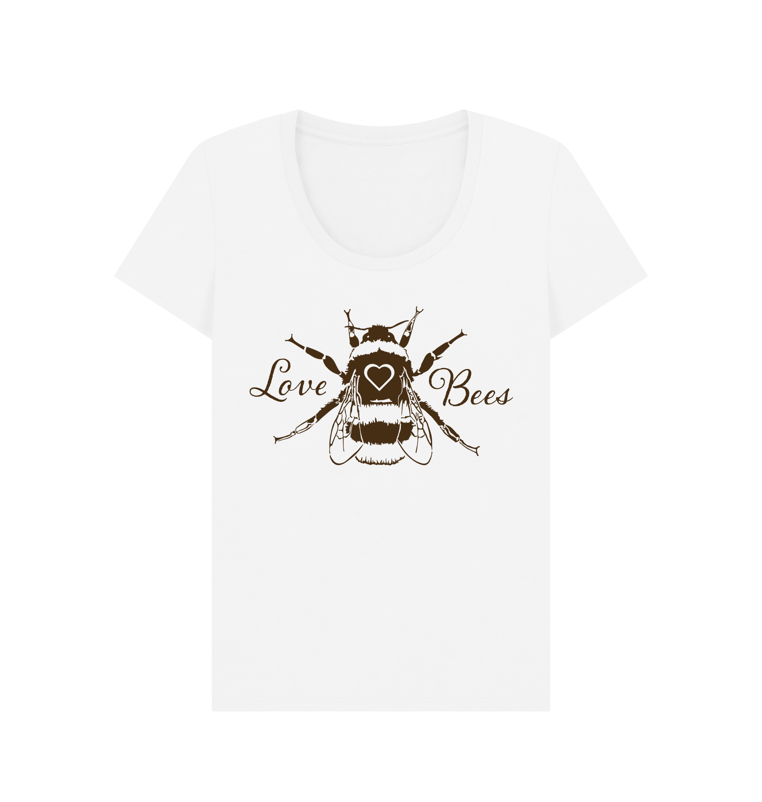 White Printed T-shirt Front