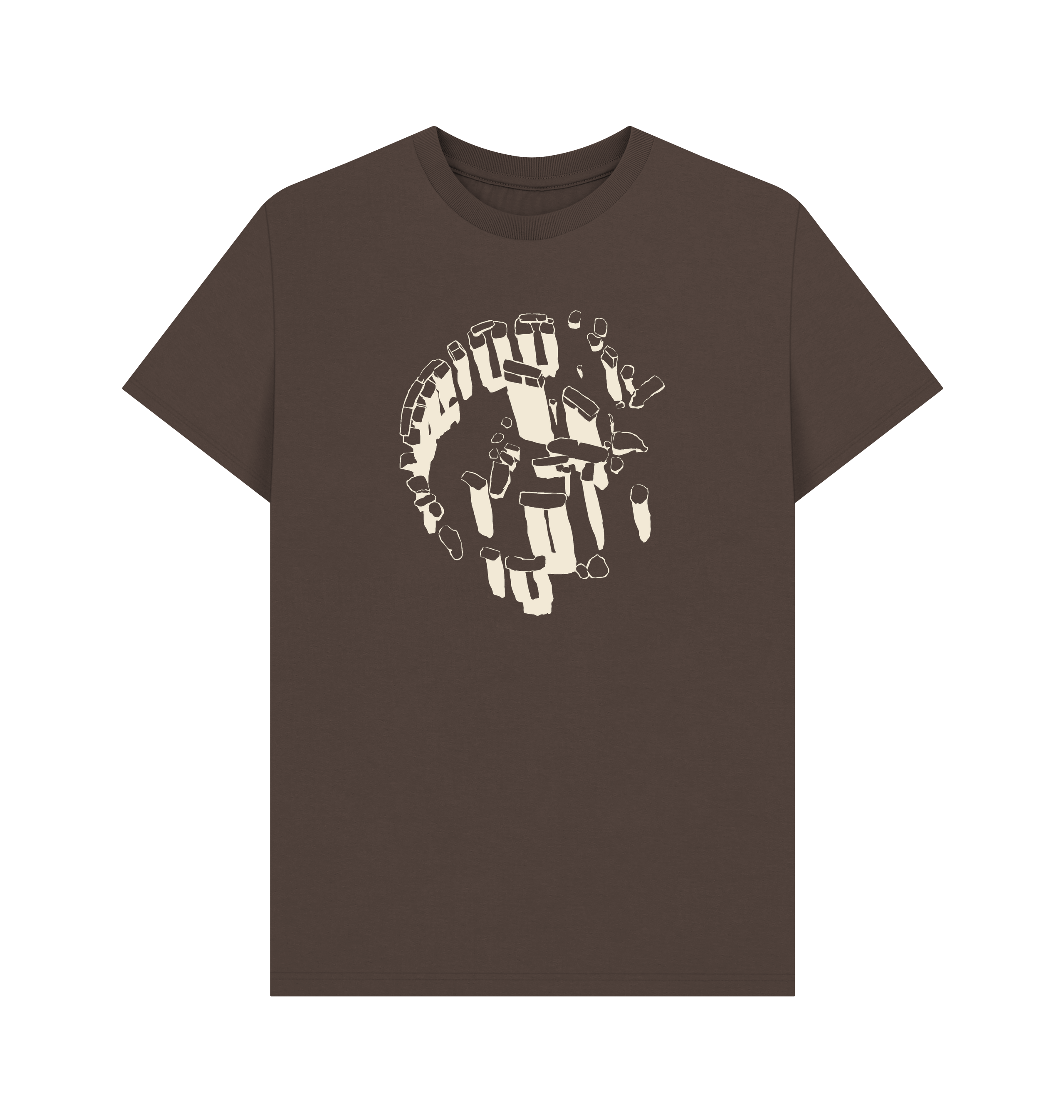 Chocolate Printed T-shirt Front