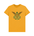 Mustard Printed T-shirt Front
