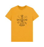 Mustard Printed T-shirt Front