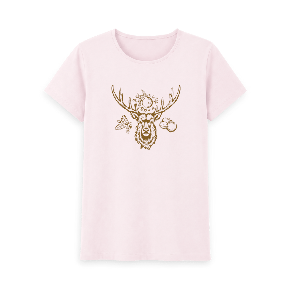 Pink Printed T-shirt Front