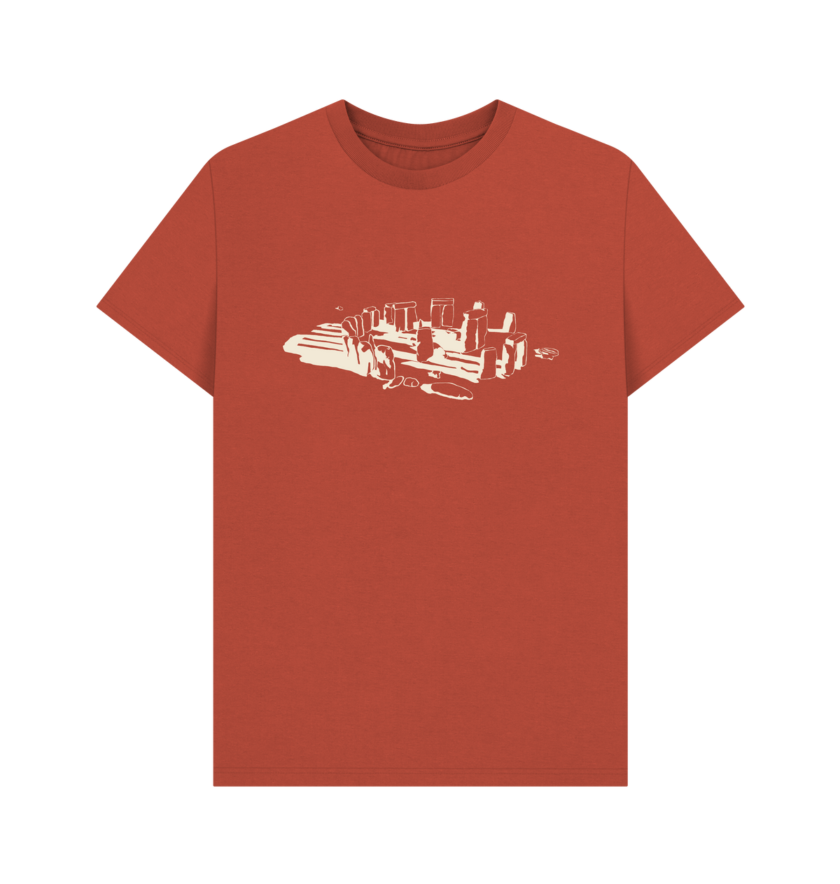 Rust Printed T-shirt Front