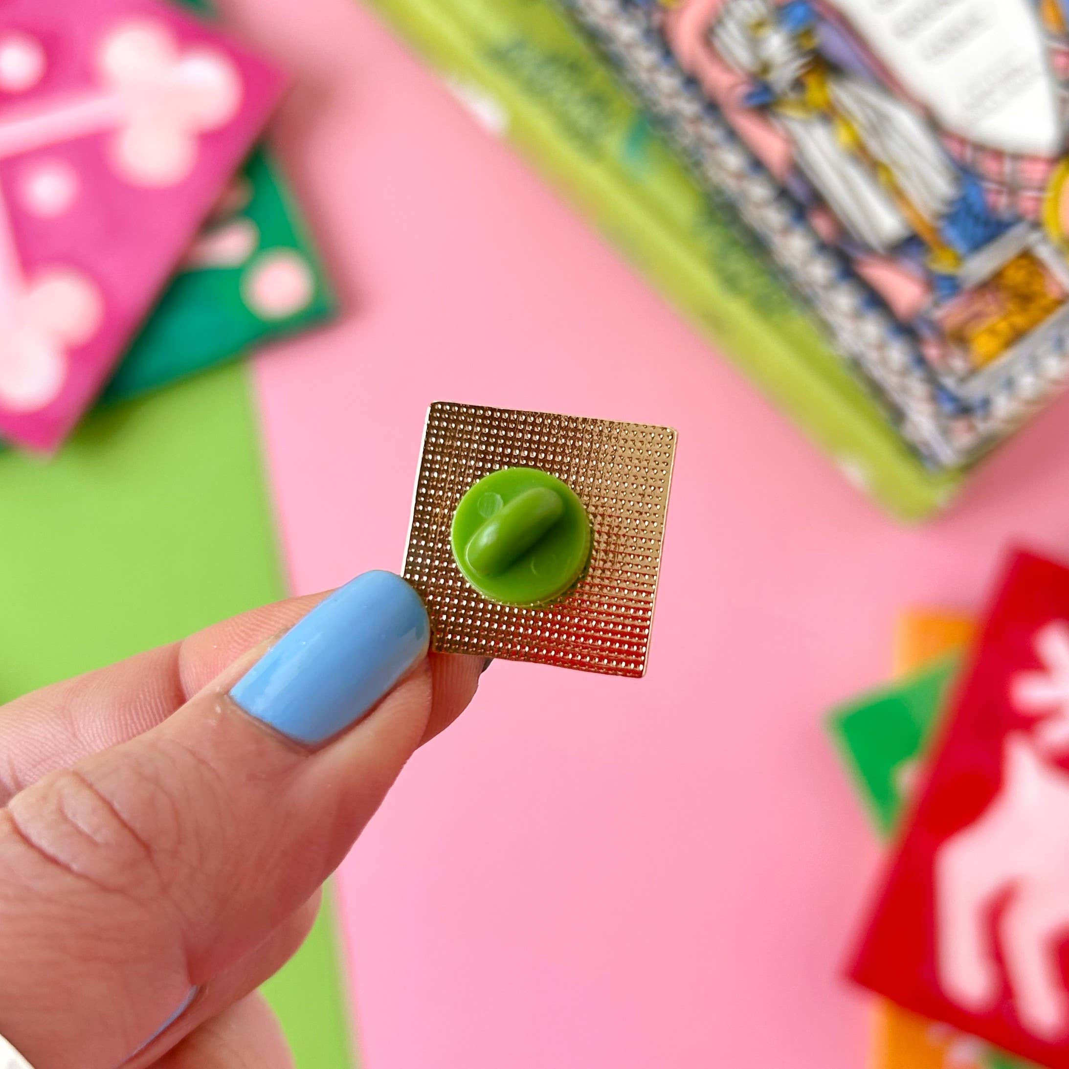 Deer Medieval Tile Enamel Pin