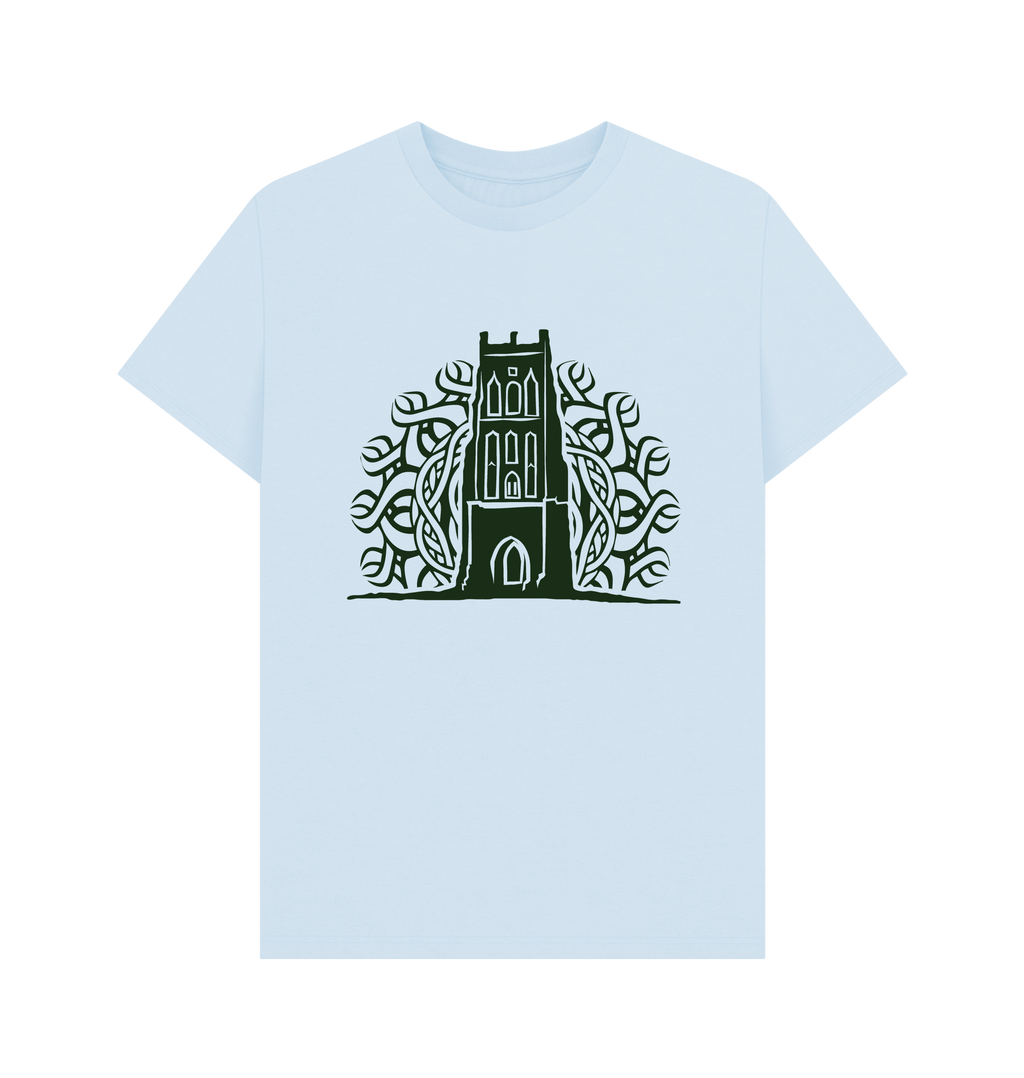 Sky Blue Printed T-shirt Front