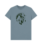 Stone Blue Printed T-shirt Front