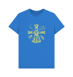 Bright Blue Printed T-shirt Front