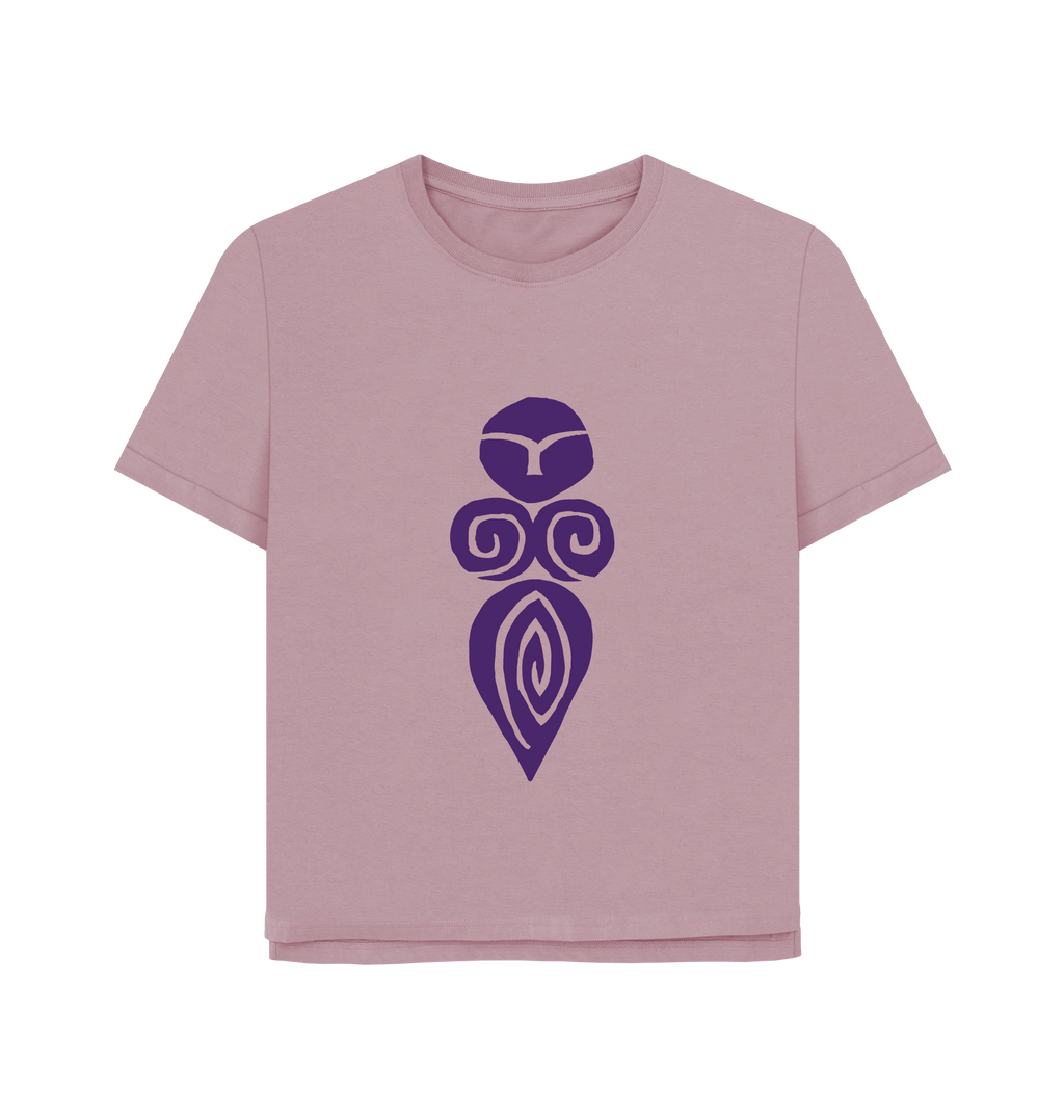 Mauve Printed T-shirt Front