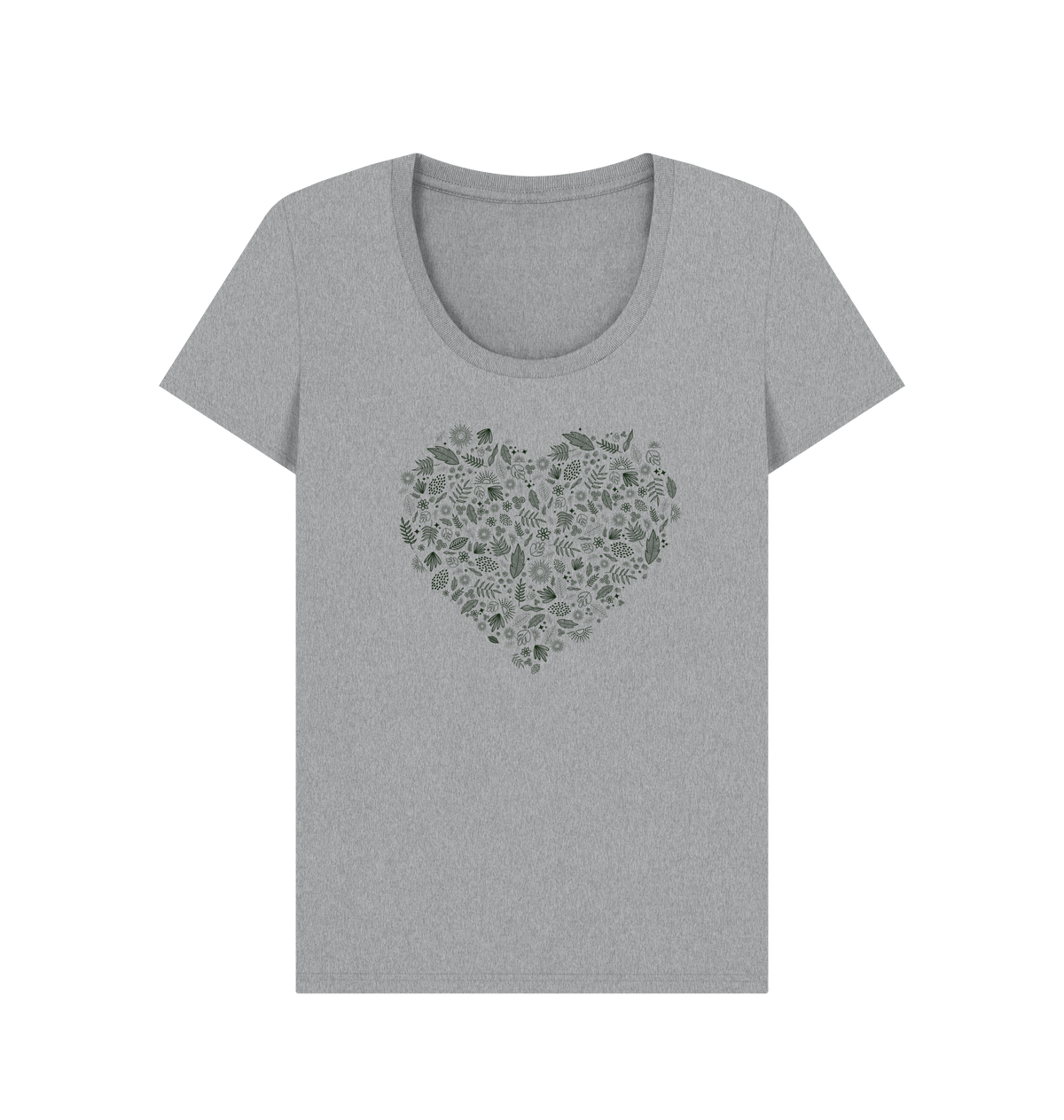 Athletic Grey Printed T-shirt Front