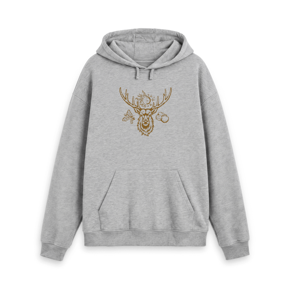 Athletic Grey Printed Hoody Front