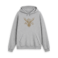 Athletic Grey Printed Hoody Front