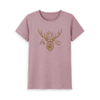 Mauve Printed T-shirt Front