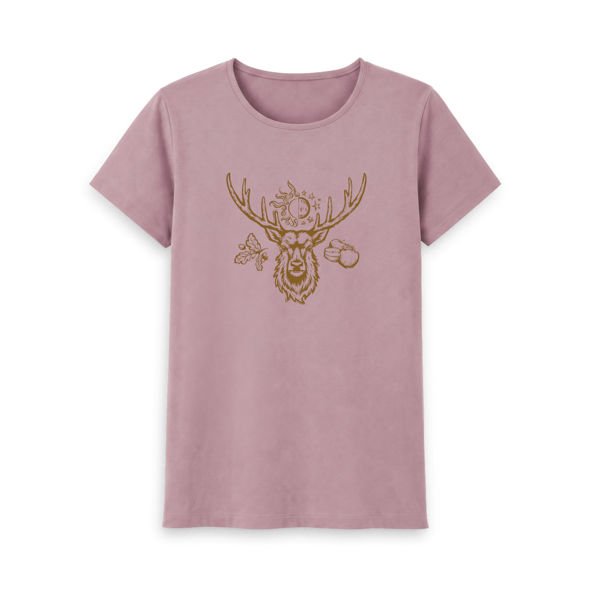 Mauve Printed T-shirt Front