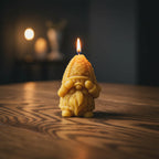 Gnome Beeswax Candle
