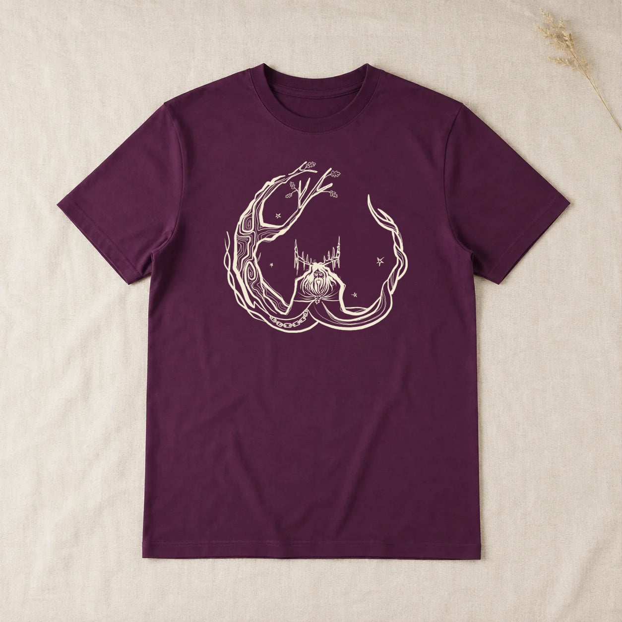 Unisex ‘Herne the Hunter’ Plain T-Shirt