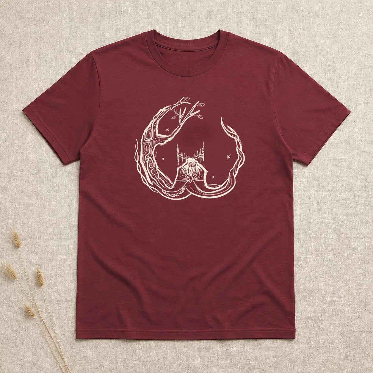 Unisex ‘Herne the Hunter’ Plain T-Shirt