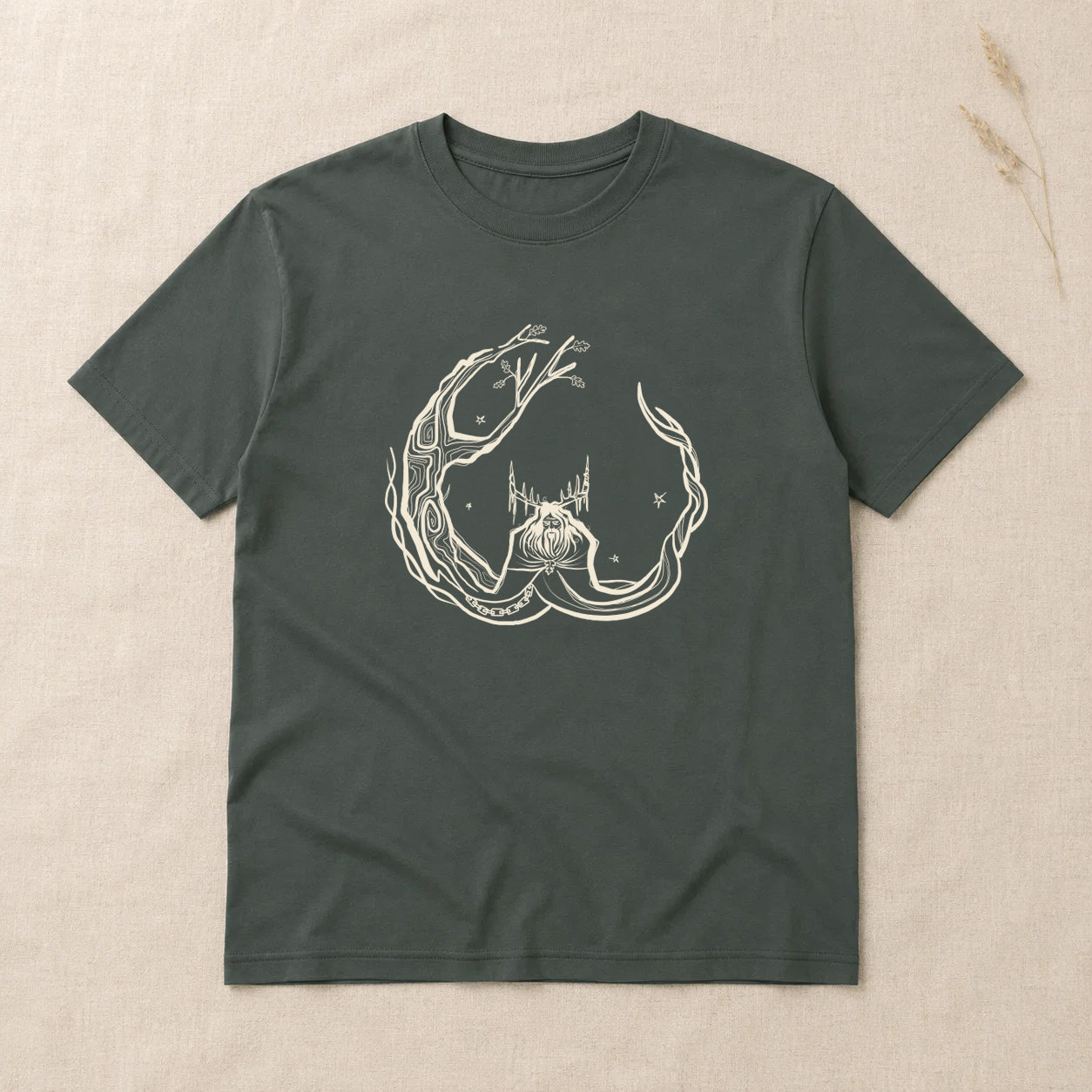 Unisex ‘Herne the Hunter’ Plain T-Shirt