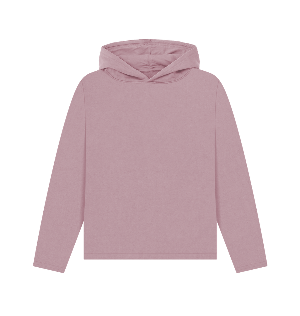 Mauve Printed Hoody Front