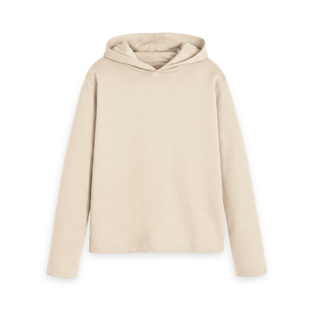 Oat Printed Hoody Front