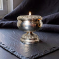 Ianthe Silver Rose Bowl Candle