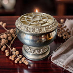 Ianthe Silver Rose Bowl Candle