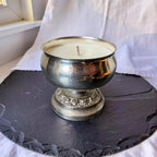 Ianthe Silver Rose Bowl Candle
