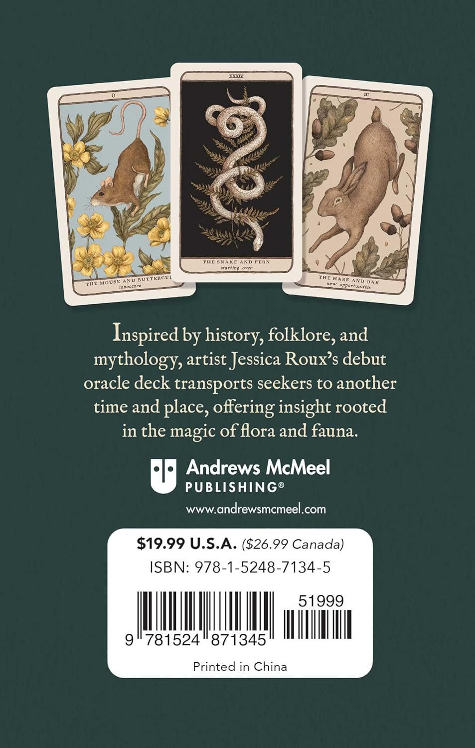 Woodland Wardens: 52-Card Oracle Deck & Guidebook by Jessica Roux