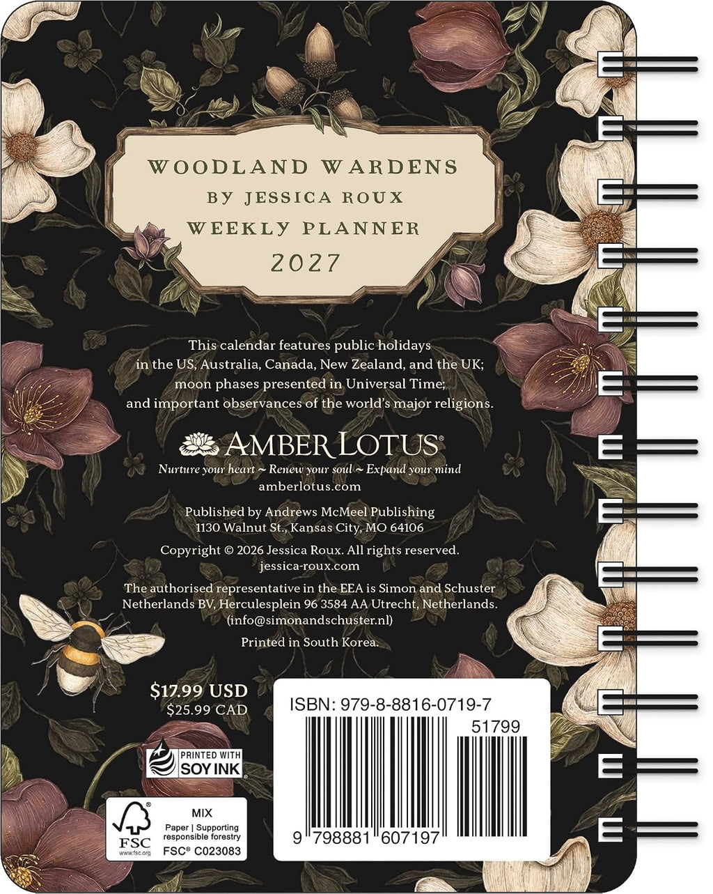 Woodland Wardens 2027 Weekly Planner by Jessica Roux