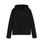Black Printed Hoody Front